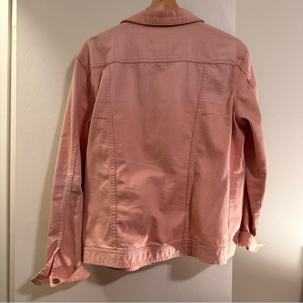 JustFab pink denim jacket size XL - Picture 3 of 3